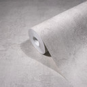 Non-woven tapet i ensfarvet beige tekstureret betonlook 