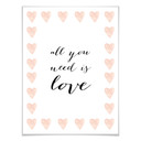 Plakat Confetti & Cream - All you need is love