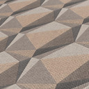 tapeta 3D beżowo-szara - nowoczesna geometryczna tapeta z włókniny 