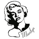 Sticker mural - Marilyn