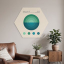 Hexagon Dibond Bauhaus Mavi Daire - Tunaboylu