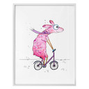 Plakat Hagenmeyer - Llama z rowerem
