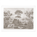Poster landschap met tuinlandschap in beige - Ms Tiff