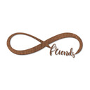 Grafika na drewnie - Infinite Friends - Mahoń