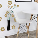 Wallsticker Blomster sæt 9