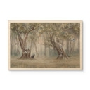 Houten Wanddecoratie schattige bosdieren tussen bomen - Ms Tiff