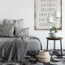 Wallprint Wer alles mit einem Lächeln beginnt, …