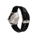 Kinder Armbanduhr - Lernuhr analog - Fußball schwarz