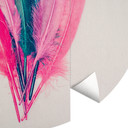 Cubistika - Feather Bouquet - Fototapeta okrągła - tapeta flizelinowa/tapeta flizelinowa samoprzylep