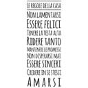 Sticker mural - Regole della casa 2