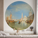 Fototapeta na ścianę Turner - Wenecja, Dogana i S. Giorgio Maggiore - Okrągła - tapeta flizelinowa/t