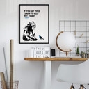 Plakat Banksy - Jeśli się zmęczysz