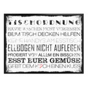 Poster Tischordnung
