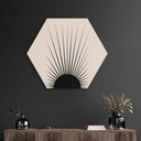 Hexagone - alu-Dibond Orara Studio - Soleil minimaliste