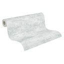 Papel pintado no tejido liso moderno mate - Papel pintado texturizado con efecto yeso gris claro