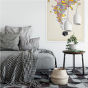 Poster autocollant - W - Musique Ensorcelante