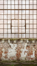 Papier peint hall d'usine crème marron - Papier peint intissé Architecture Livingwalls - mat et liss