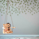 FallingDots1 designtapet i grågrøn - non-woven tapet Designwalls 2 - 2,55 x 3,5 m