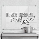Stænkplade - The secret ingredient is always love