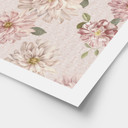 Plakat z kwiatami - Dalie Shabby Chic Pink - Bloomery Decor