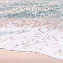 Fototapeta plaża - zachód słońca nad plażą i morzem - Sisi & Seb