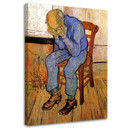 Canvasbillede, Gammel mand i sorg - Vincent van Gogh