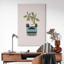Obraz na płótnie Frida Floral Studio - Botaniczna maszyna do pisania