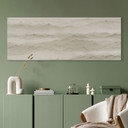 Tableau Roerich Peaks - Paysage Montagneux Beige - Sir Edward x Grigory Gladarev - Alu-Dibond