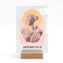Akrylglas borddekoration Statue af gudinden Artemis - Grace Digital Art