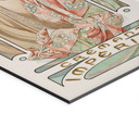 Billede Mucha - Moët and Chandon: Dry Imperial panorama – print på aluminium