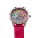Kinder Armbanduhr Einhorn - Lernuhr analog - Pink
