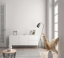 Almindeligt tapet, non-woven tapet Novamur Yvi hvid