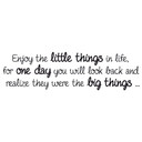 Wallsticker - Enjoy the little things... 2