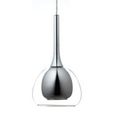 Pendelleuchte Iris, metallic, 120 x 66 cm, Glas Pendelleuchte, dimmbar