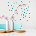 Muursticker set stippen - Turquoise (50 stickers)