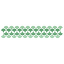 Sticker mural - Bordure Rétro vert