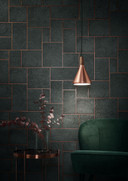 grafisk tapet, non-woven Natural Opulence antracit