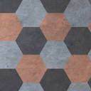 Papier peint à motif graphique Hexago2 en gris beige - Papier peint intissé Designwalls 2 - 2,55 x 3