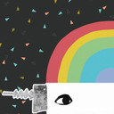 Fototapeta, tapeta do pokoju dziecięcego tęczowy robot Sleep Laugh Create - Treechild