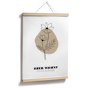 Personalisierbares Poster Monatsblume Oktober