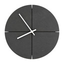MDF Wanduhr schwarz lautlos - Rund Ø30 cm