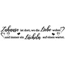 Wandtattoo Zuhause ist dort