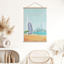 Obraz tkaniny Plaża w Dubaju - Burj Al Arab - Rivers