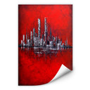 Zelfklevende Poster Fedrau - Red