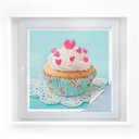 Folia do ochrony prywatności Hearts on Cupcake - kwadratowa