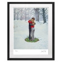 Exklusive Edition: handsigniert und limitiert - Fine Art Poster mit Passepartout im Rahmen - Schmelzende Liebe (1972) - Kurt Ard - 40x50 cm