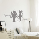 Wandtattoo Engelchen & Teufelchen 3