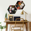 Hexagon Dibond de Heem - Bloemen in Vaas