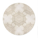 Elegancki Plakat mandala w kolorze piaskowego złota - Bloomery Decor - Okrągły