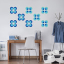 Sticker mural - Sphères bleues rétro